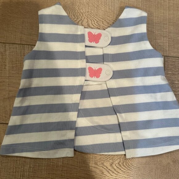 THE BEAUFORT BONNET COMPANY 12-18 MONTH BUTTERFLY OPEN BACK TOP SHIRT - Picture 3 of 5